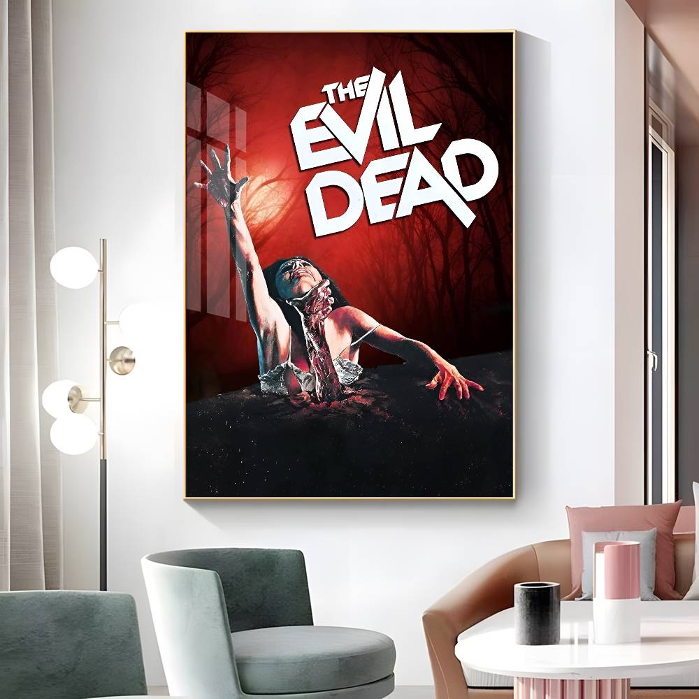 1pc Classic Horror Movie Evil Dead Rise Poster Sticker Print Waterproof Wall Art For Living Room Bedroom Home Decor