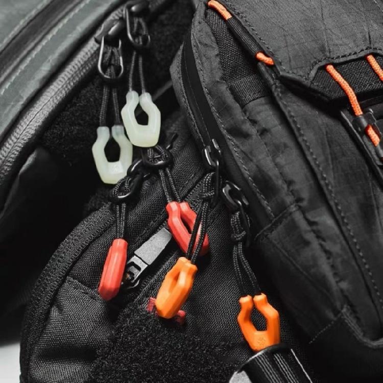 10pcs Mixcolor Zippers Pull Pullers Travels Bags Extend Pullers Outdoor Bags Rope Camping Gears Zippers Accessories