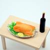 Miniature Roast Chicken Realistic Christmas Roast Chicken On Plate Dolls Accessory Miniature Food