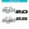 Fenders Emblem Rear Trunk Badge Sticker 3D ABS 2.0 2.5 Shaped Car Emblem Badge Decal Sticker Car Accessories