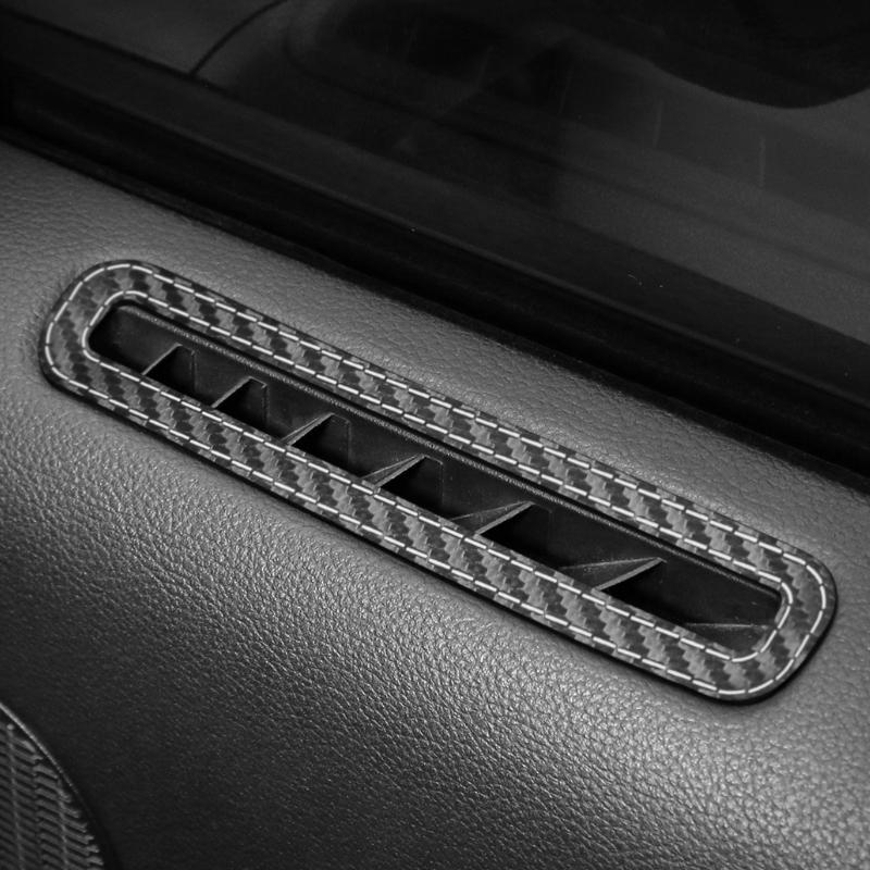 For Ford Mustang GT 2015-2025 Made of Alcantara Car Interior Door Air Vent Outlet Panel Trim Protect Sticker Tuning Accessories