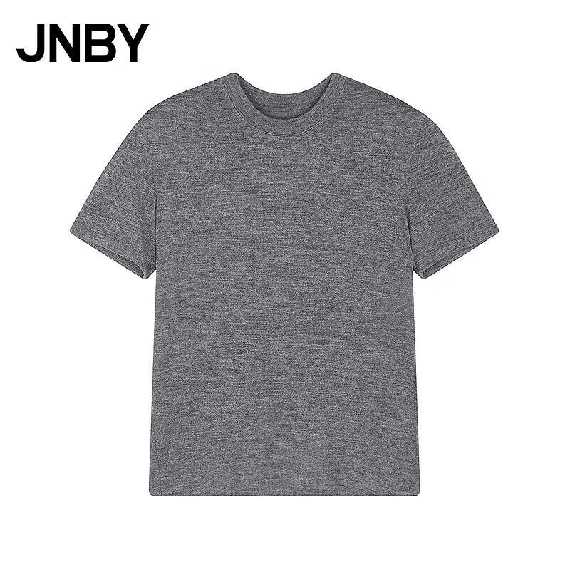 JNBY Merino Wool Short Sleeve Round Neck T-Shirt