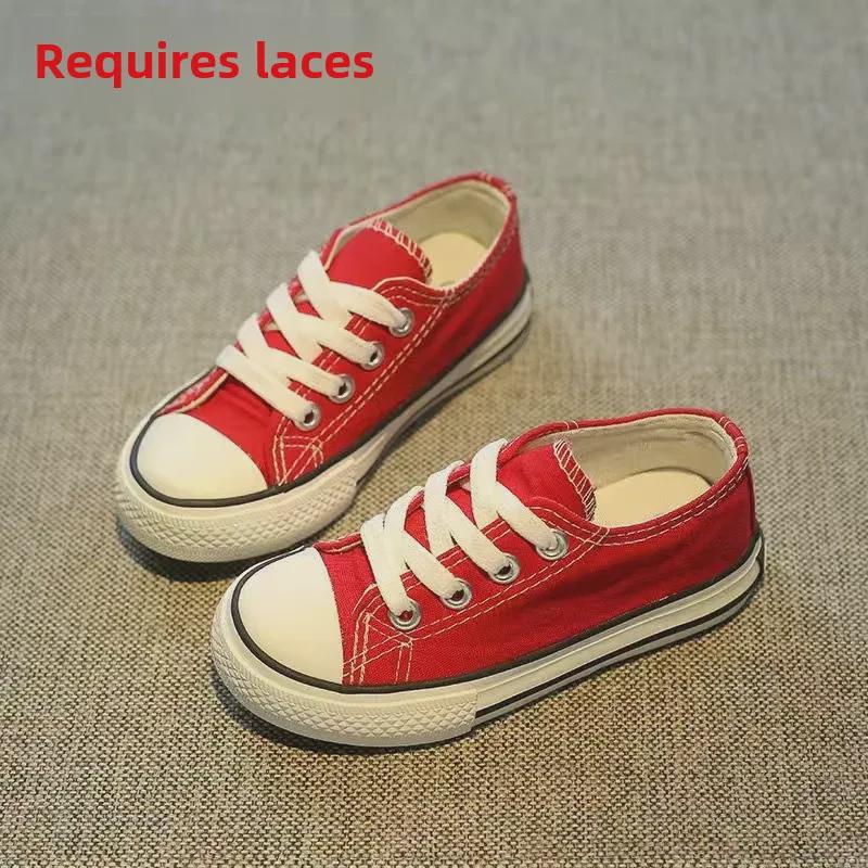 Girls' 2023 Autumn Canvas Shoes - Korean Style, Flat, Casual, Trendy, All-Match, White.