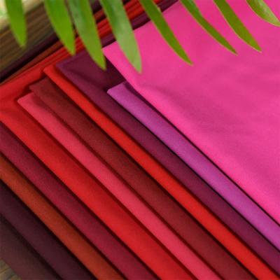 Tessuto in poliestere antirughe Serge leggermente elastico, fai da te, tessuto rosso angora per giacche da lavoro, uniformi e completi primaverili e autunnali
