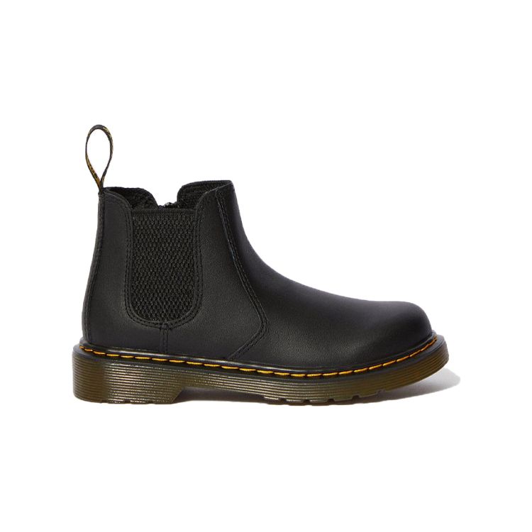 Dr. Martens Kids' 2976 J Softy T Leather Chelsea Boots Black 16708001