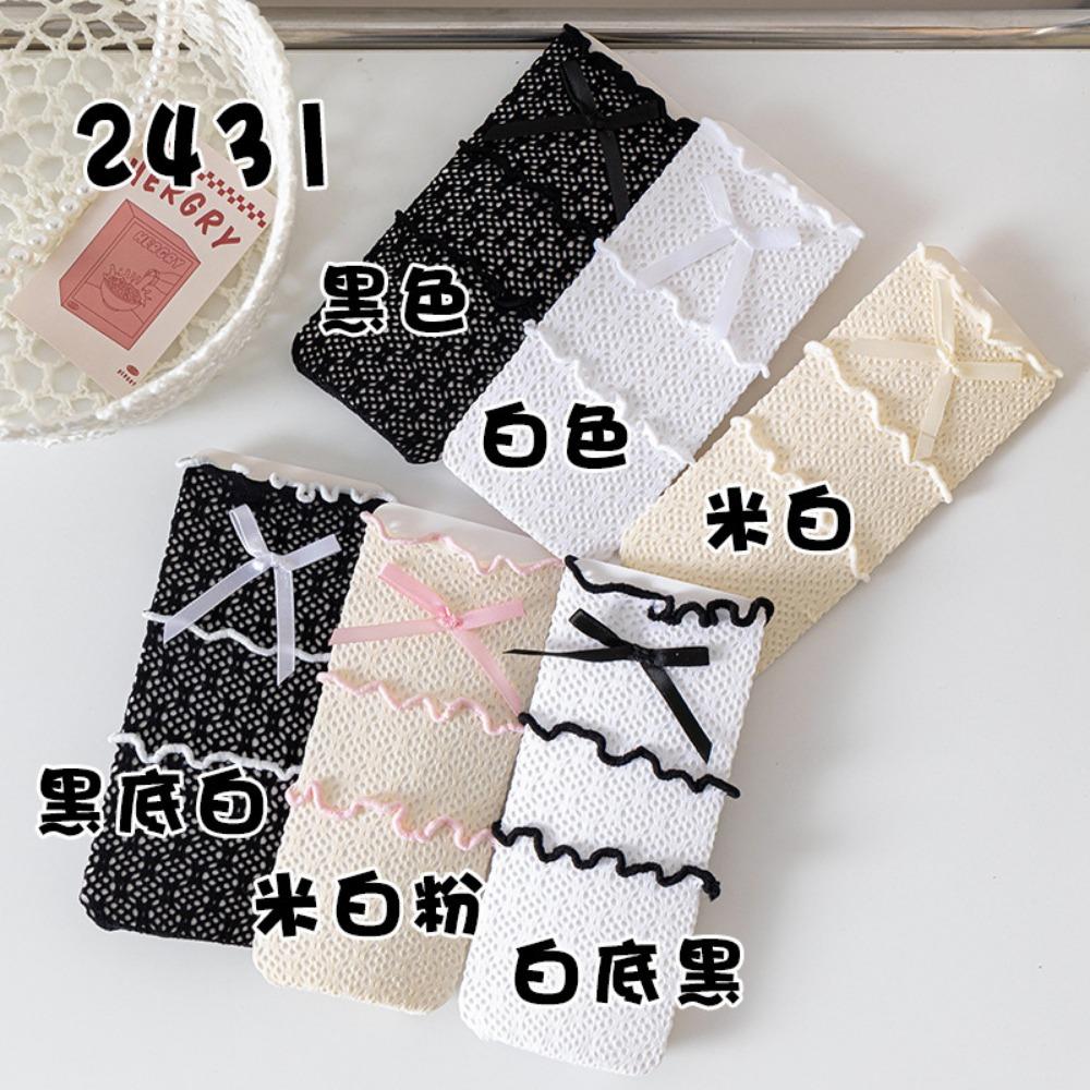 Meias para meninas primavera e verão meias de renda lolita versão coreana três camadas renda laço renda meninas pilha princesa meias