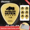 Dunlop Matte Anti-slip Electric & Acoustic Wooden Guitar Picks - Sharp Angle for Speed Picking.