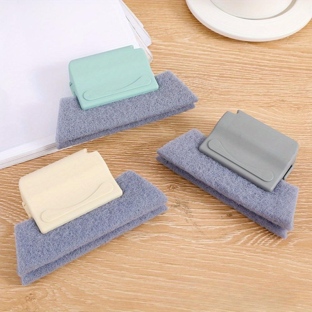 Multifunktionale Vertiefungsreinigungsbürste Fensterglasreinigungswerkzeug Reinigen von Fenstern und Türen schwer erreichbare Ecken kleine Bürste Reinigungszubehör