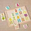 Wooden Kindergarten Children'S Digital Animal Pairing Puzzle Parent-Child Interaction 1-4 Year Old Baby Early Education Educational Aids