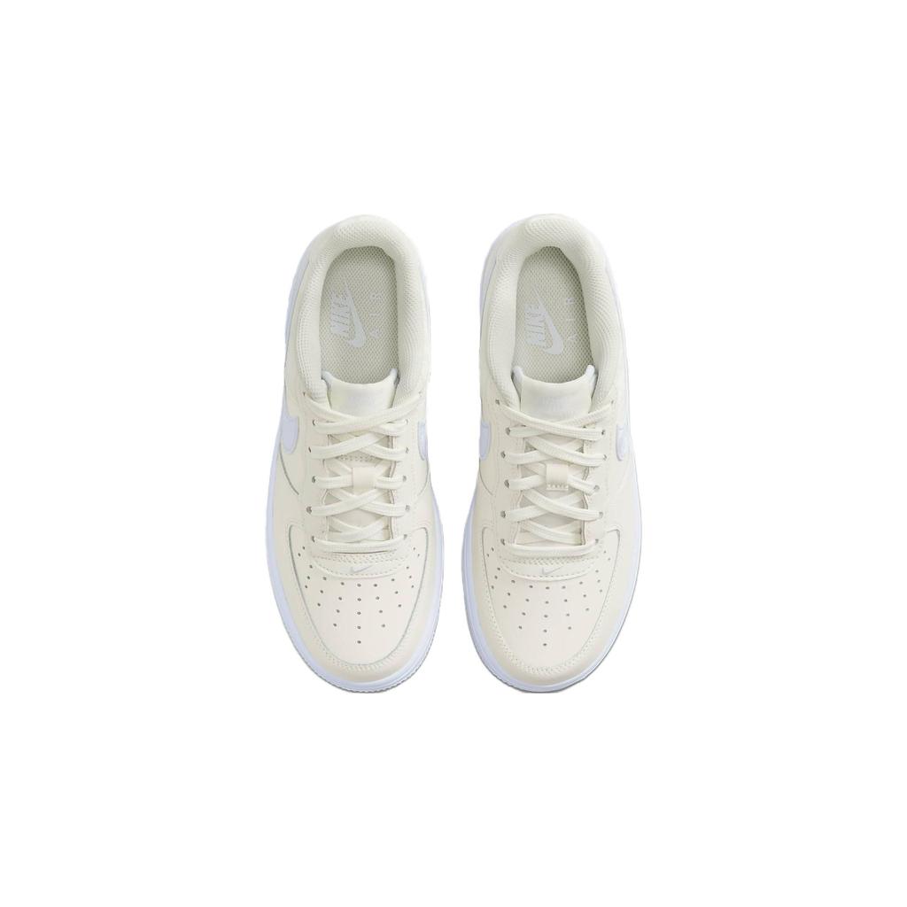 Nike Air Force 1 GS Pale Ivory Sea Glass Kids Sneakers Cream White Football-Grey CT3839-110