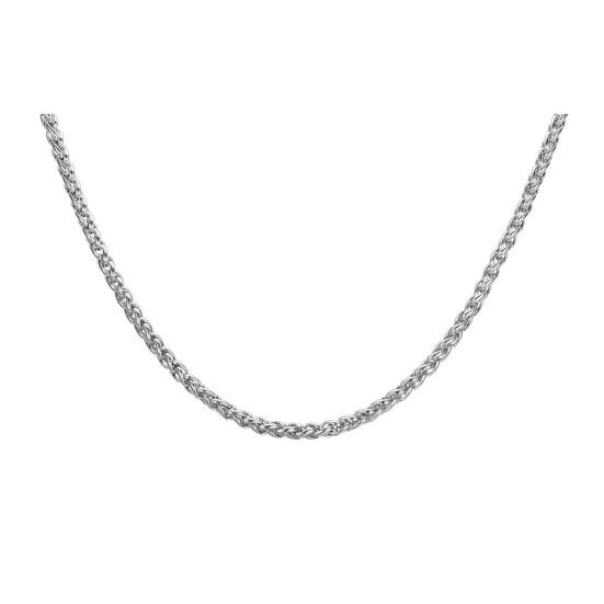 Collana a Catena di Grano per Uomo Tono Oro Argento Nero Catene di Grano 3mm Collana in Acciaio al Titanio per Uomo Ragazzo Regali di Compleanno