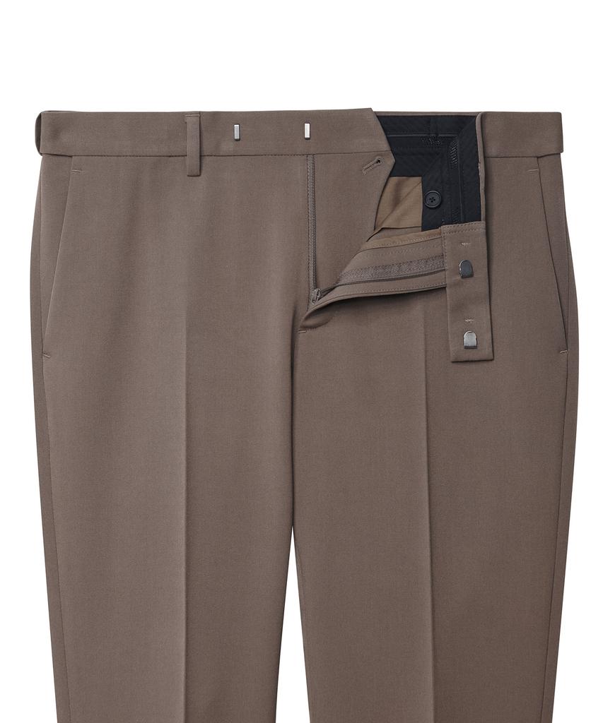 Musinsa Standard Skinny Hidden Banding Crop Slacks [Light Brown]