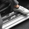 Car Trunk Door Threshold Stickers for Jeep Logo Commander Wrangler Grand Cherokee Compass Renegade JK Patriot Decoration