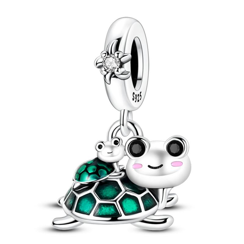 Ocean Trendy 925 Silver Dolphin Crab Boat Beach Charms Beads Fit 3mm Bracelets DIY Thoughtful Fine Jewelry Making Gifts