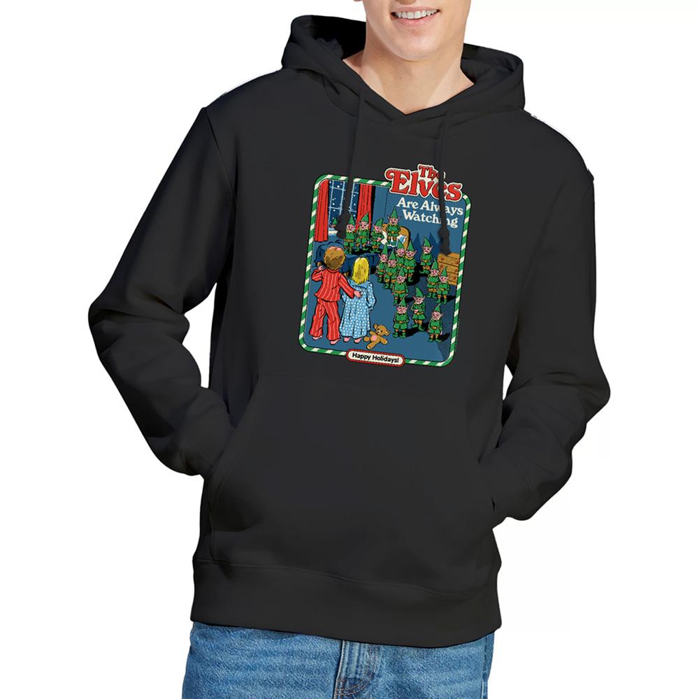 Steven Rhodes Unisex Adult The Elves Are Always Watching Hoodie