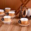 3Set Miniature Dollhouse Latte Coffee Mug Mini Cup Model Toys For Home Decor Accessories