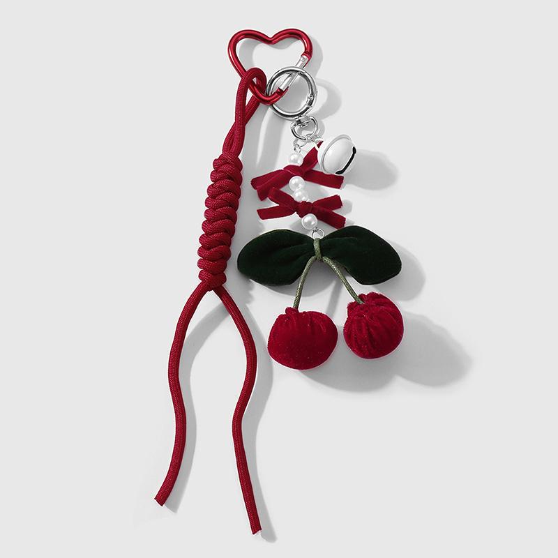 

Ангола Красная Вишня Брелок Плетеный Веревочный Подвеска Брелок Простой Универсальный Украшение для Сумки Ювелирные Аксессуары