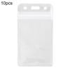 10Pcs Card Pouch Durable Lightweight Portable Waterproof Resealable Zip Type Holder