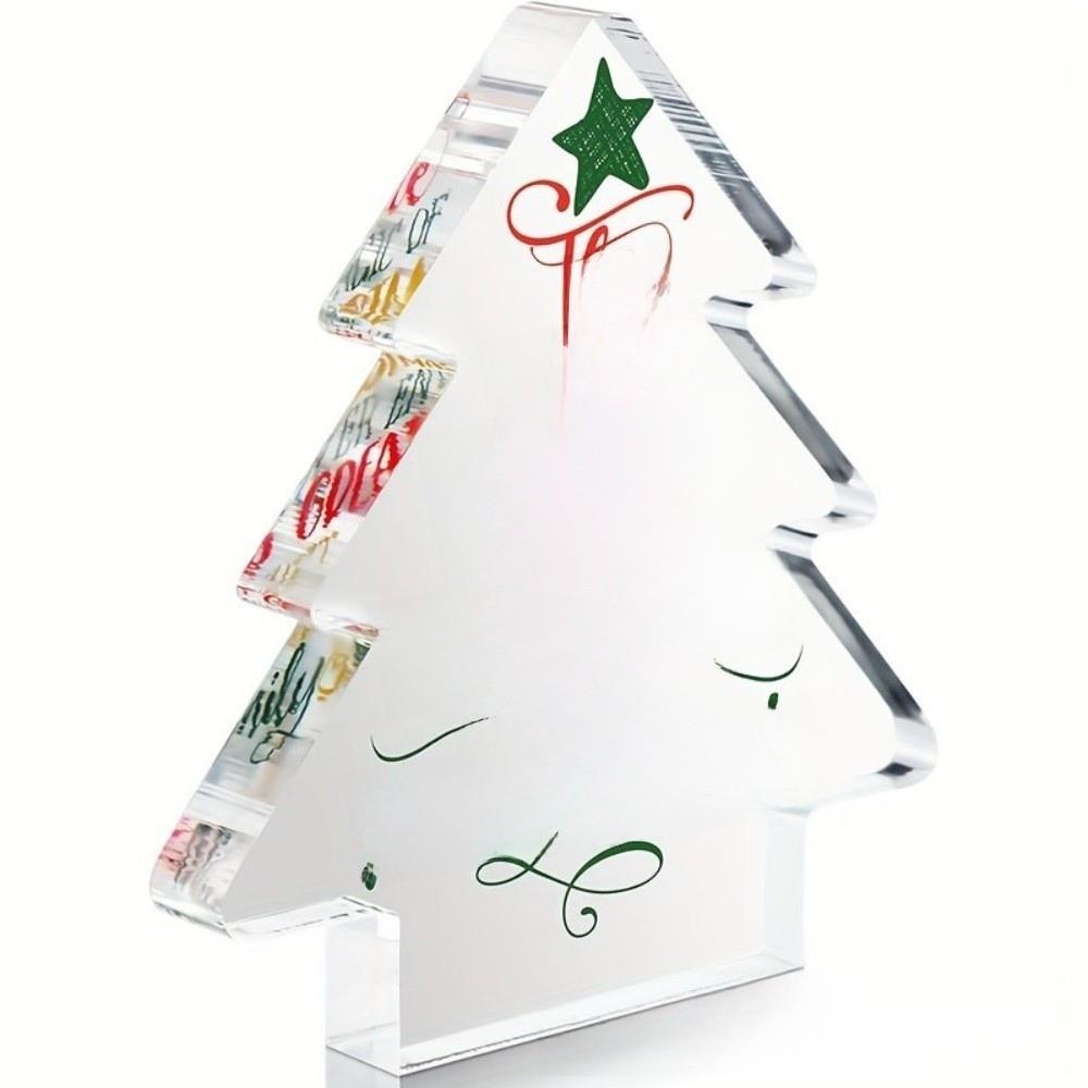 2D Flat Party Decoration Clear Acrylic Acrylic Centerpiece Acrylic Plaque Sign  Bedside Table