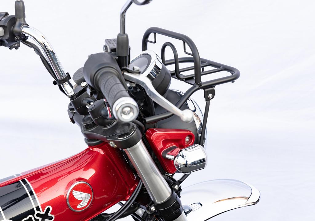 Kijima Motorcycle Parts Front Carrier Matte for Dax 125 Overlay, Steel, Black, ('22-/8BJ-JB04), 210-2787