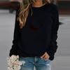 Winter Womens Casual Tops Ladies Print Sweatshirt Blouse Tee Sweater