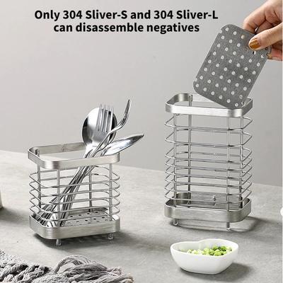 1pcs Tableware Holder Stainless Steel Chopstick Drying Rack Rustproof Spoon Knife Fork Storage Shelf Cutlery Storage Drainer