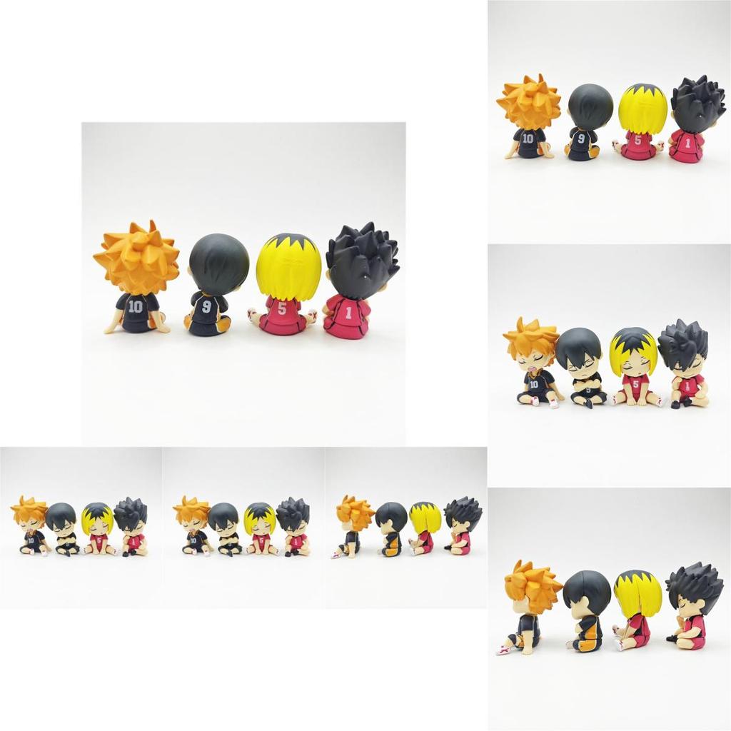 Limited Edition Haikyuu Shoulder To Shoulder Sleep Pvc Toy Model Collectible Figure Set