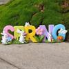 Easter Spring Rabbit Statue Table Decoration Tabletop Figurine for Home Party