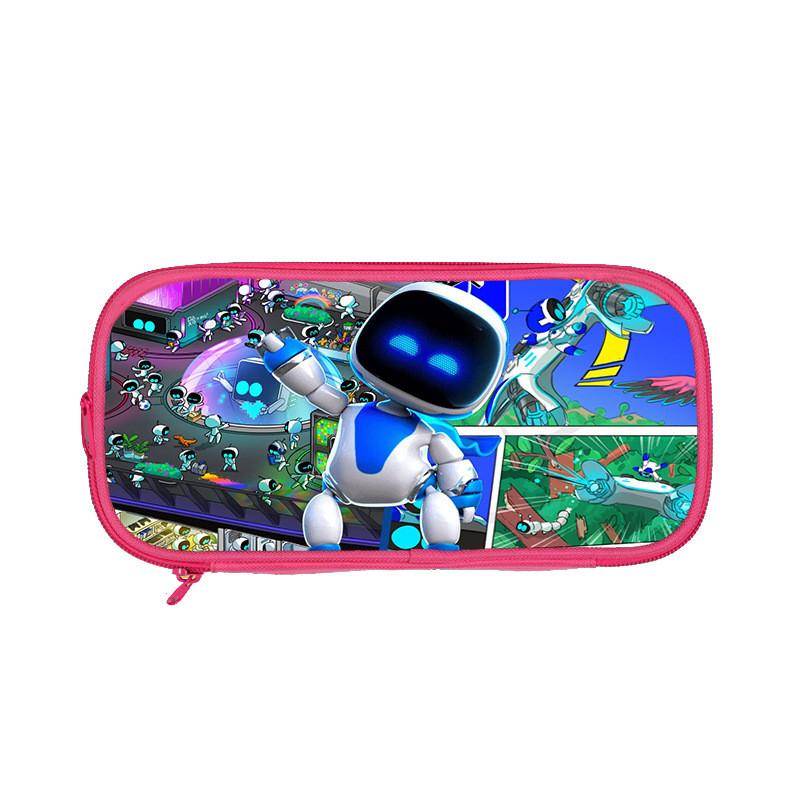 Astro Bot Space Robot Double Layer Pen Case For Kids School Supplies And Stationery Storage