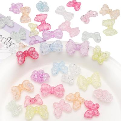 5-60PCS Random Mixed Color Acrylic Inside Broken Beads for DIY Accessories Jewelry Making
