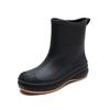 Women's Waterproof Non-Slip Korean Style Fashion Rain Boots - Slip-On Short Tube Design for All Seasons