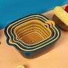 Kitchen Sink Multi-functional Double-layer Strainer for Fruits and Vegetables Designed for Easy Washing