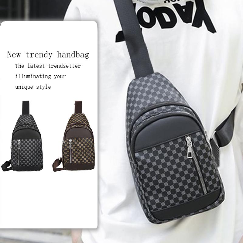 The neutral shoulder bag for men and women is suitable for travel and has multi-functional features.