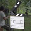 B03C Small Clapperboard Acrylic Clapper Board for Film Production and Video Creation 15x16.50CM Reusable Surfaces