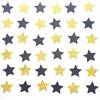 Glitter Five Stars Table Confetti Decor - Black Gold Wild One 1st Birthday Graduation Party Twinkle Stars Sequ Wedding New Years Sprinkles