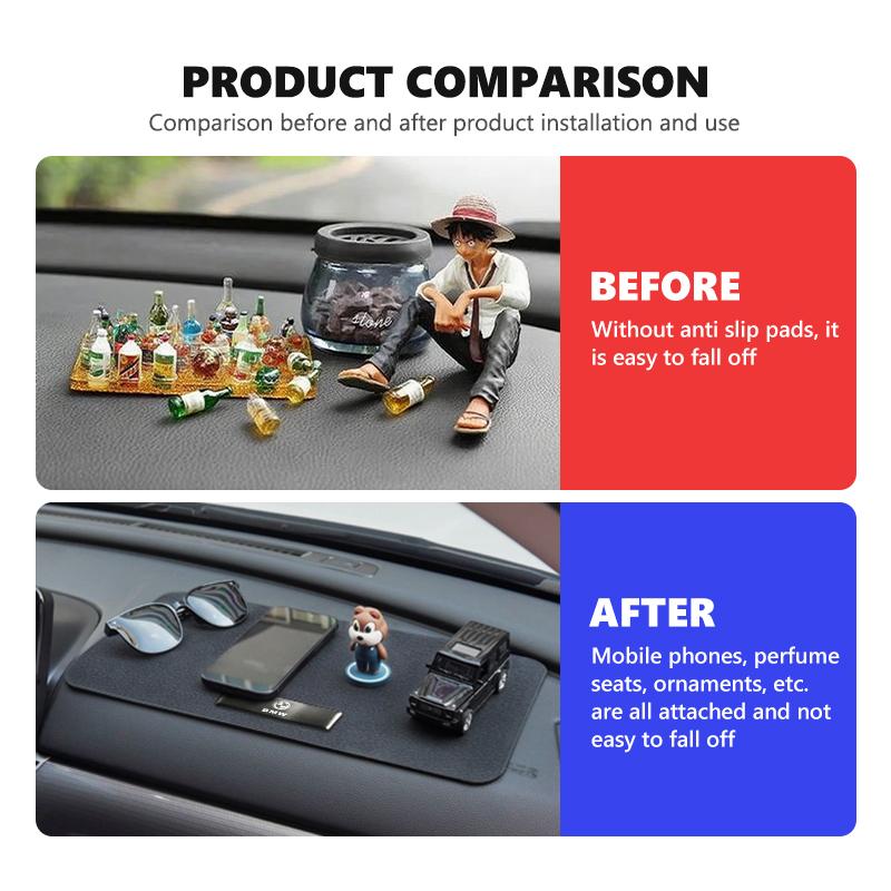 Car Non-Slip Mat Dashboard Phone Anti-Slip Storage Mat Pad For BMW M 1 3 4 5 6 7 Series M3 M6 F01 F02E34 E36 E70 F10 X6 X1 kycp51