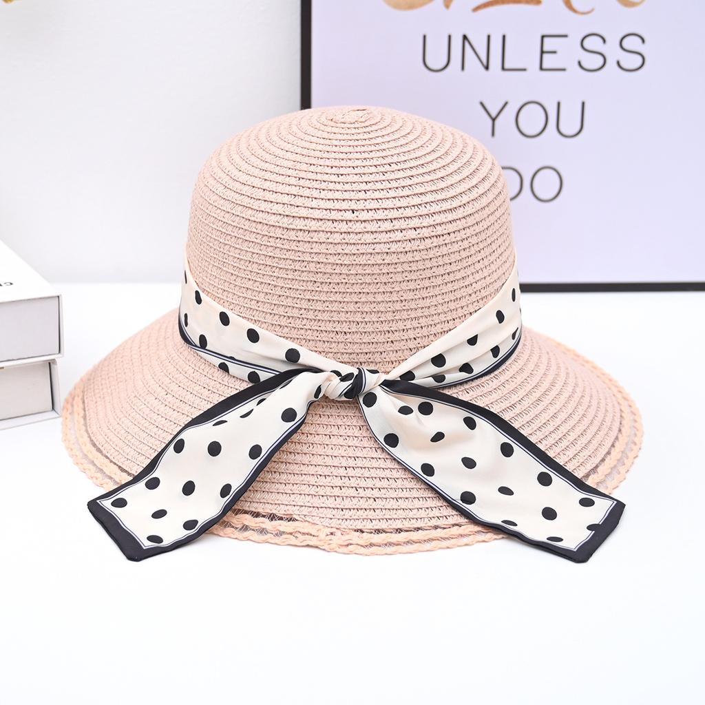 Hat for Women Summer Ribbon Sun Protection Sun Shading Hat Outdoor UV Protection Sun Hat Beach Hat Grass Hat