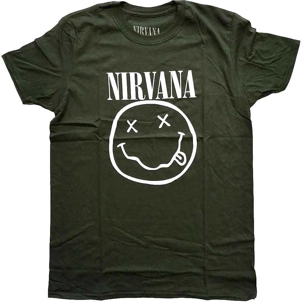 Nirvana White Smile Official Tee T-Shirt Mens S
