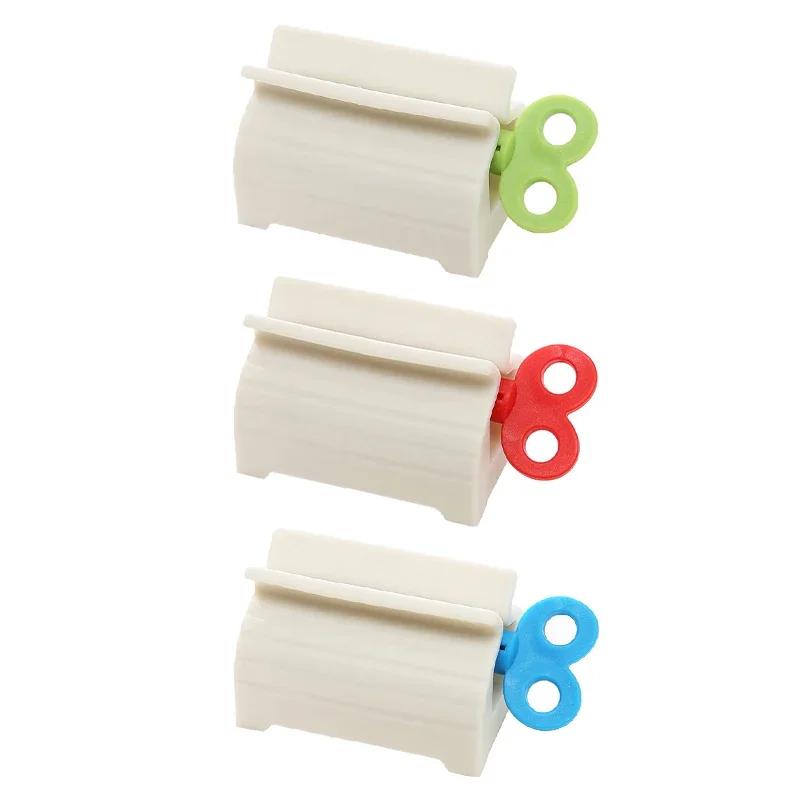 

3Pcs Manual Toothpaste Squeezer Toothpaste Tube Holder Facial Cleanser Rolling Squeezing Dispenser Bathroom Accessories