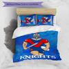 Knights 3pcs Bedding Set Duvet Cover Closure Includes 1 Duvet Cover & 2 Pillowcases for All Seasons Bedroom Home Dorm Decor
