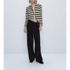 Classic Style Vintage Stripe Cardigan Single-Breasted Knitted MD