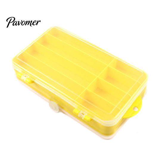 Double Sided Multi Compartments Fishing Tackle Box Bait Lure Hook Storage Case