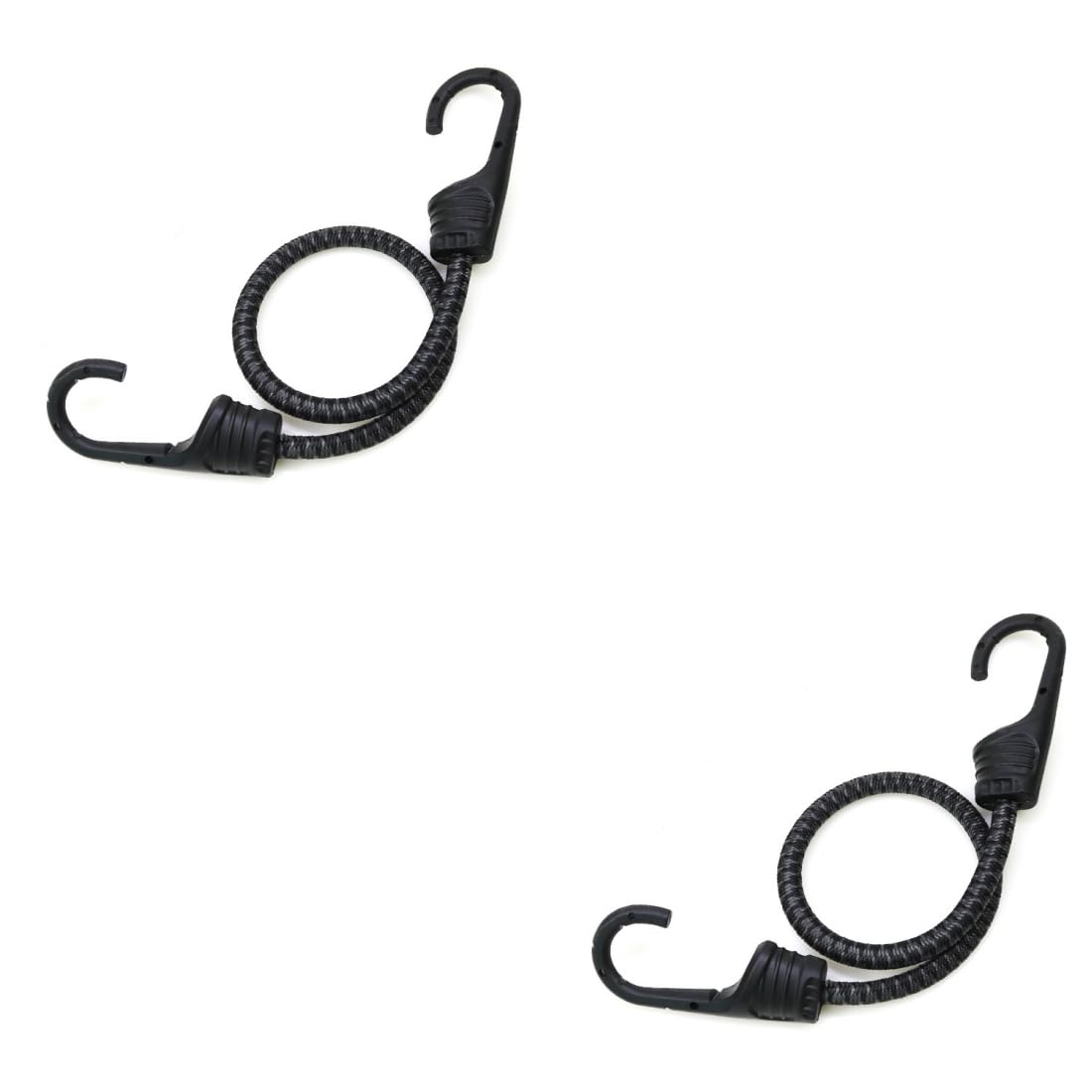 

Carrying Cord for Bikes, Touring, Bicycles, Stretch Cord, Cargo Fixing, Elastic Rope, J Hooks 45cm black