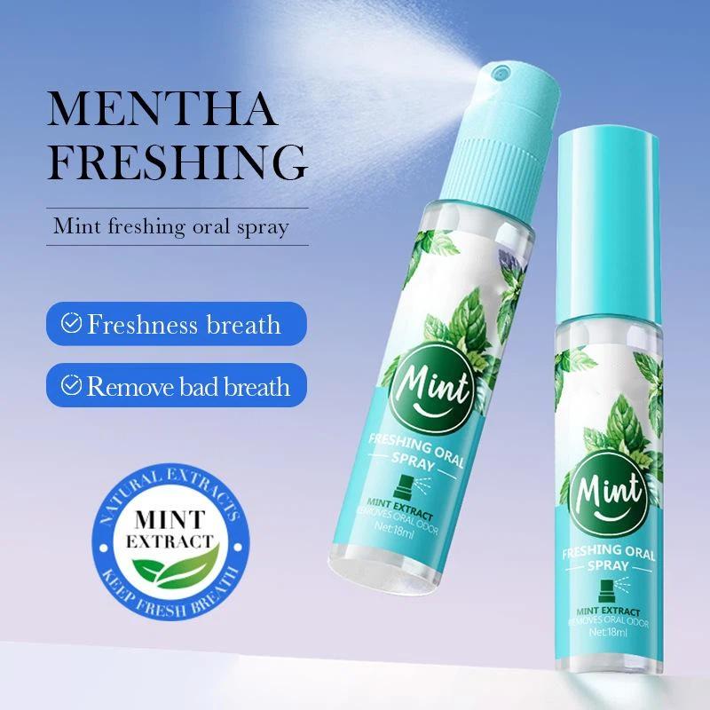Mouth Freshener Spray Oral Spray Remove Bad Breath Long Lasting Fruity Portable Breath Freshener Refreshing Oral Care Products