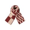 New Style Scarf for Women Knitted Autumn and Winter Student Korean Version Ins Style High Looking Cute Versatile Checkerboard Warm Scarf