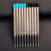 10Pcs 0.5Mm G2 Metal Roller Ballpoint Pen Refill Medium Nib Blue Black Color Ink Ball Pens Refill For School Office Writing Stationery