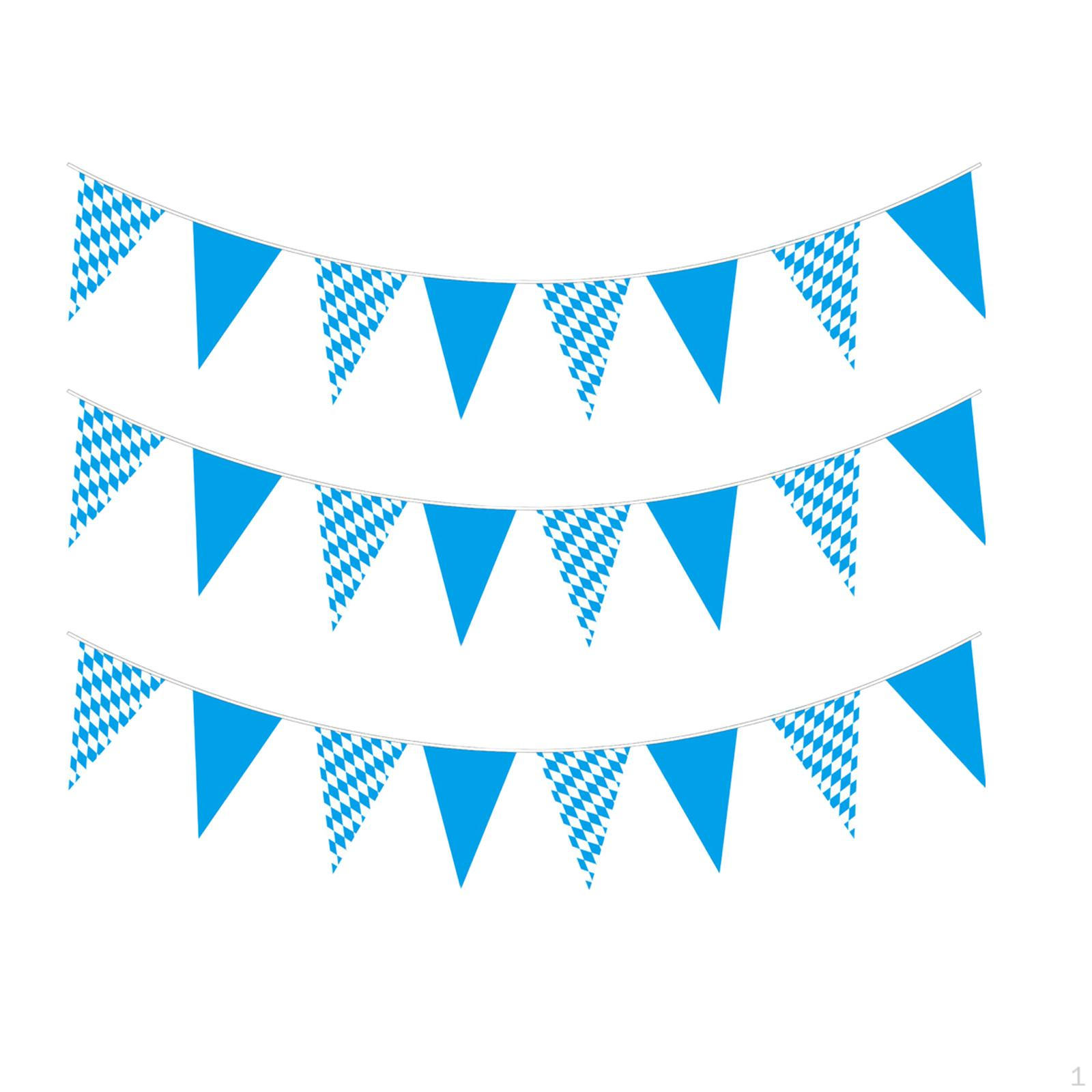 

Oktoberfest Banner Bavarian Pennant Flags 8M Length Multifunctional Bunting Party Supplies Style D