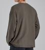 Beoteunseoul Ecocosy Henley Neck Knit T-Shirt (Khaki Brown)