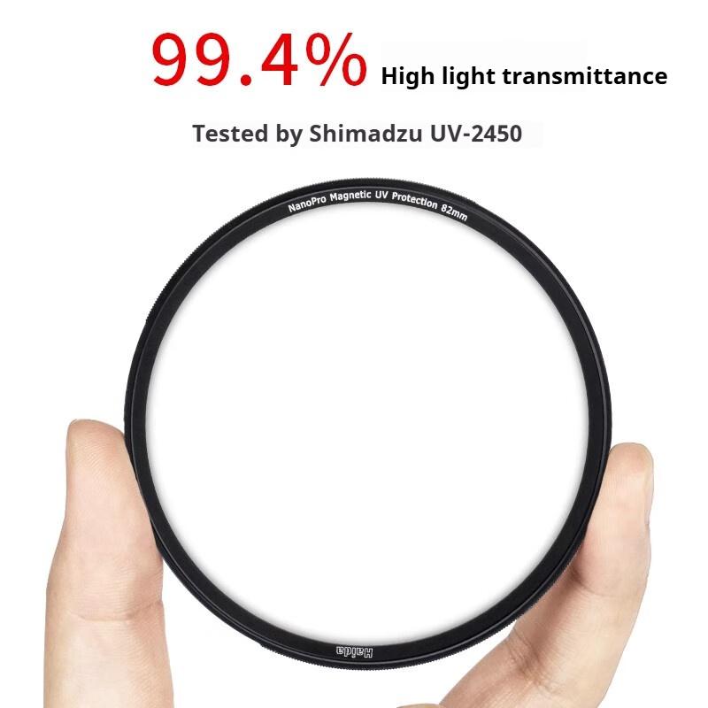 Haida NanoPro Magnetic UV Filter with 24-Layer Nano Double-Sided Multi-Coating, 99.4% Light Transmission, Magnetic Mounting Ring