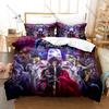 Saint Seiya 3PCS Bedding Set Classic Anime Warrior Print Soft Microfiber Duvet Cover Pillowcase Home Decor
